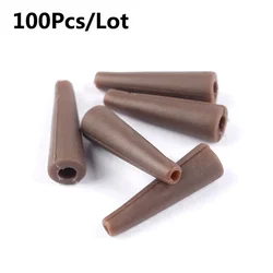 Carp Fishing Terminal Tackle Tail Rubber Tubes, Cone Rigs Sleeves, Lead Clips, Fishing Accessories, 100Pcs