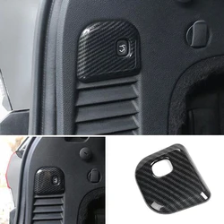 Carbon Fiber Car Electric Tailgate Switch Button Frame Cover Trim For Jeep Grand Cherokee 2011-2021