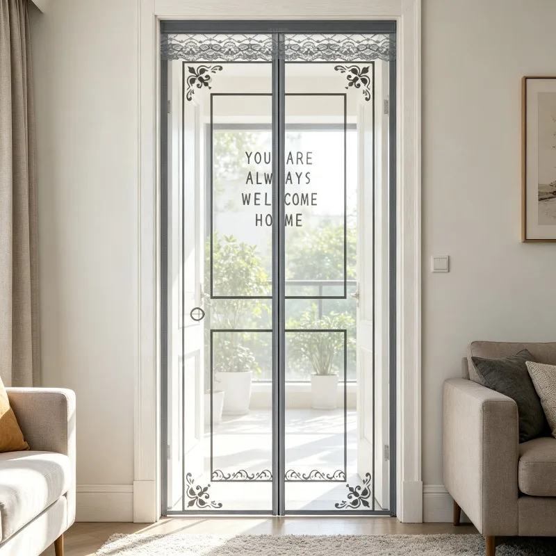 1Pc Magnetic Screen Door, Pet-Friendly Anti-Scratch, Mosquito Net Curtain For Kitchen Storage Room,Summer Home Easy Install