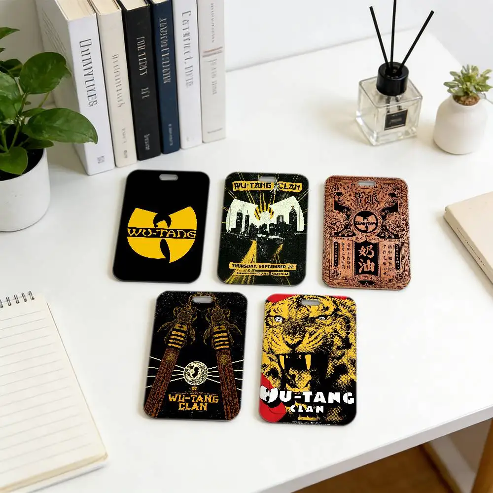 Wu-T-Tangs Clan Premium ID Badge Holder with Neck Strap, Durable Card Cover Lanyard for Employee Work Pass, Office.