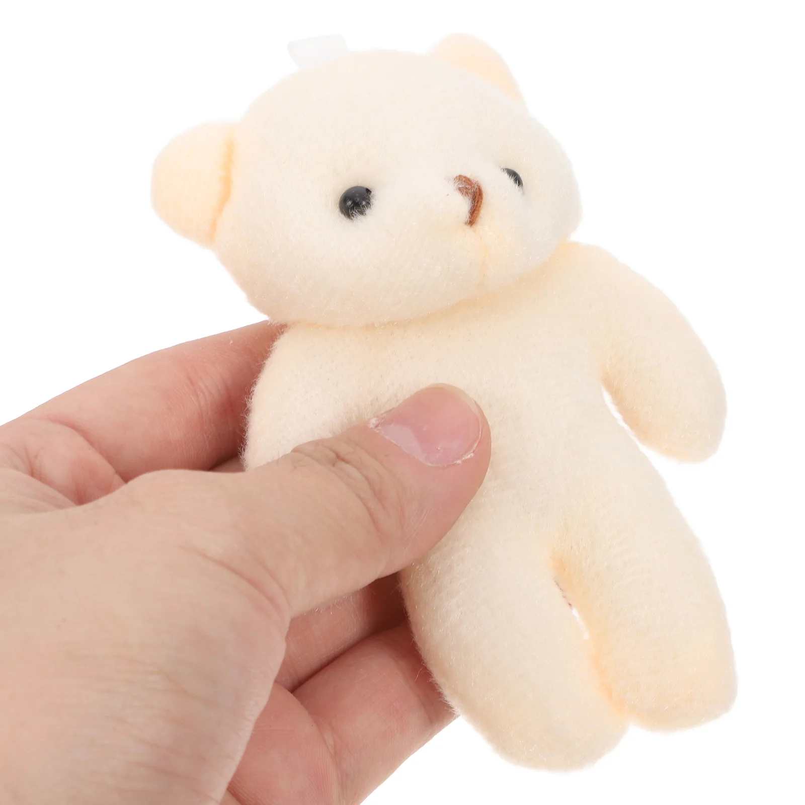 10 pçs urso de pelúcia pequeno urso pingente brinquedos crianças dos desenhos animados brinquedo mini pelúcia urso unido pingente nu