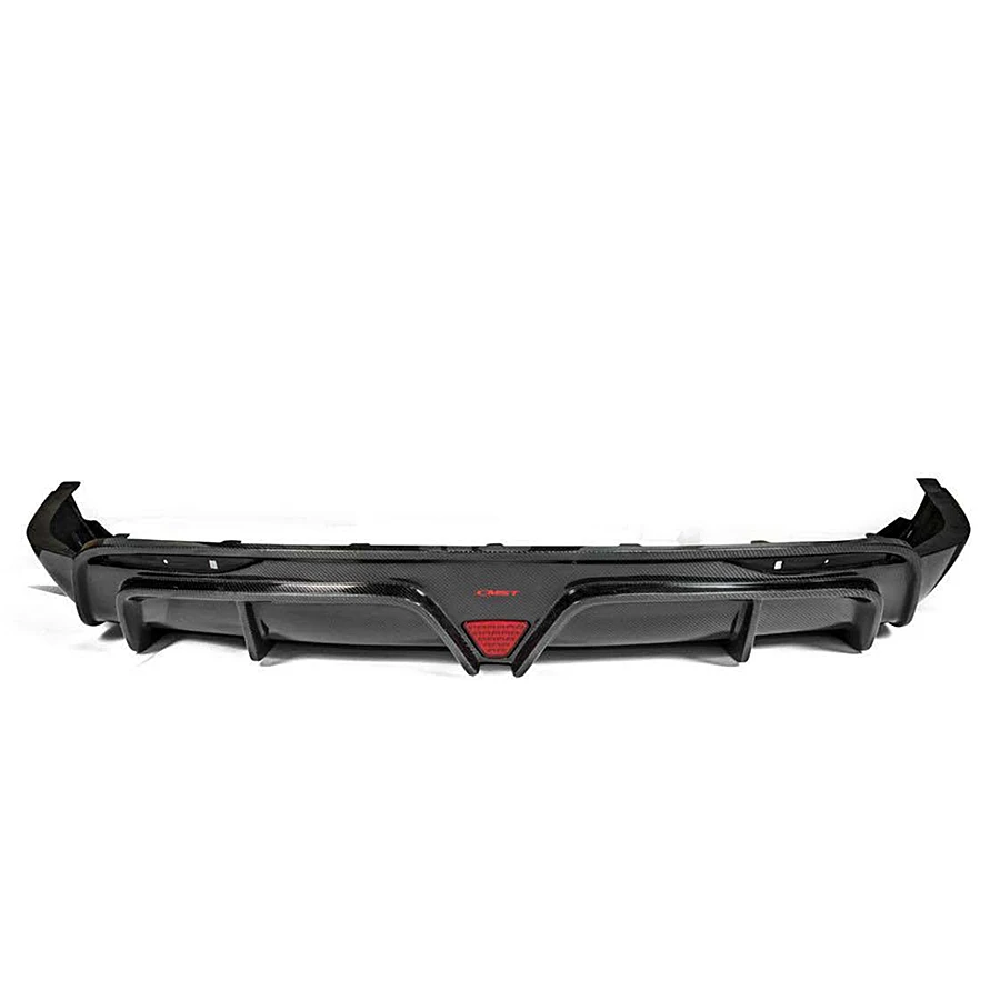 Car body kit For Teslas Model X  Rear Lip Performance Parts Upgrade High Quality Carbon Fiber  Bumper  with Brake Light