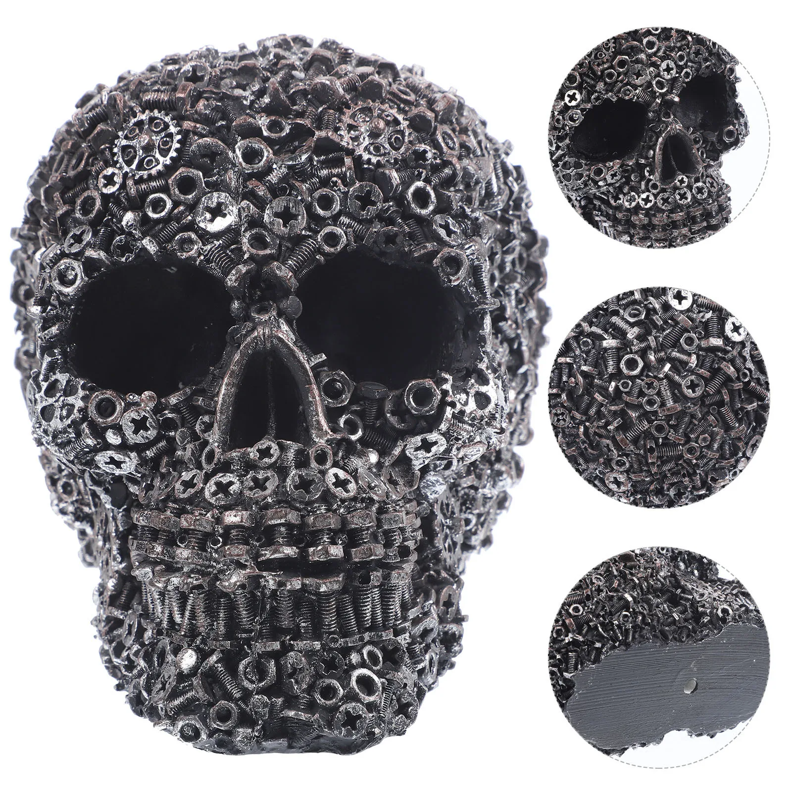 

Resin Skull Adornment Resistant Haunted House Skull Decoration Halloween Party Display Halloween Party Decoration