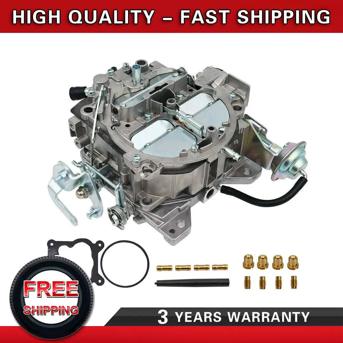 4BBL Carburetor For 1904R 1906R Rochester Quadrajet for Chevy Cadillac 1980-1989