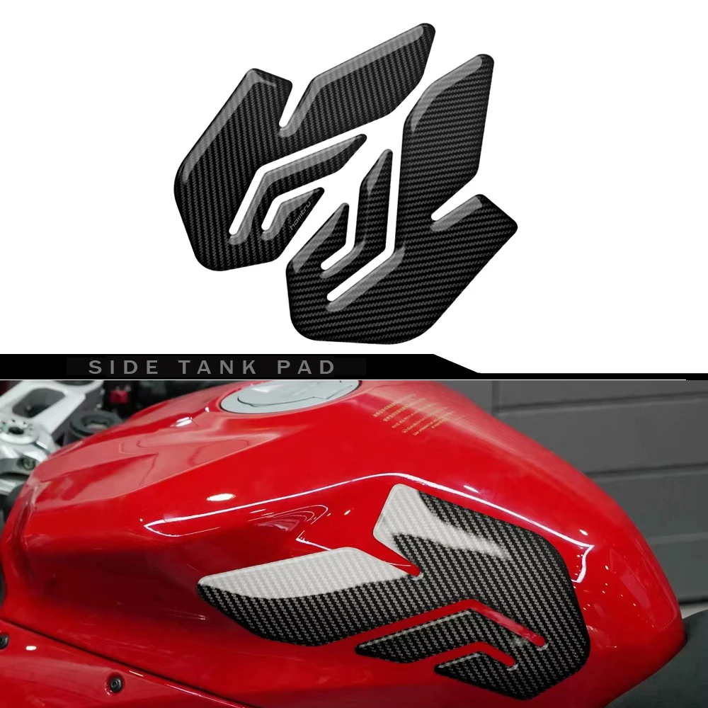 

Motorcycle Carbon Side Tank Pad Protection Knee Grip for Ducati Panigale 899 959 1199 1299 V2