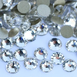 YANRUO 2058NoHF SS3-SS50 Crystal Clear Stones And Crystals Non Hot Fix Strass DIY Flat Back Rhinestone For Nail Art