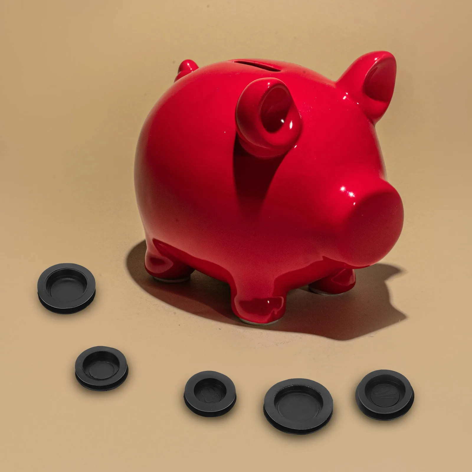 10 Stuks Spaarpot Zachte Rubberen Stoppers Ronde Stekkers Gemakkelijk Verwijderen Geldbesparende Doos Vervanging Covers Veilige Muntpot Bodemafdichting