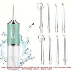 8 Pcs/Set Replaceable Oral Dental Nozzles for Oral Irrigator Dental Water Jet Water Pick Mouthwasher Flosser