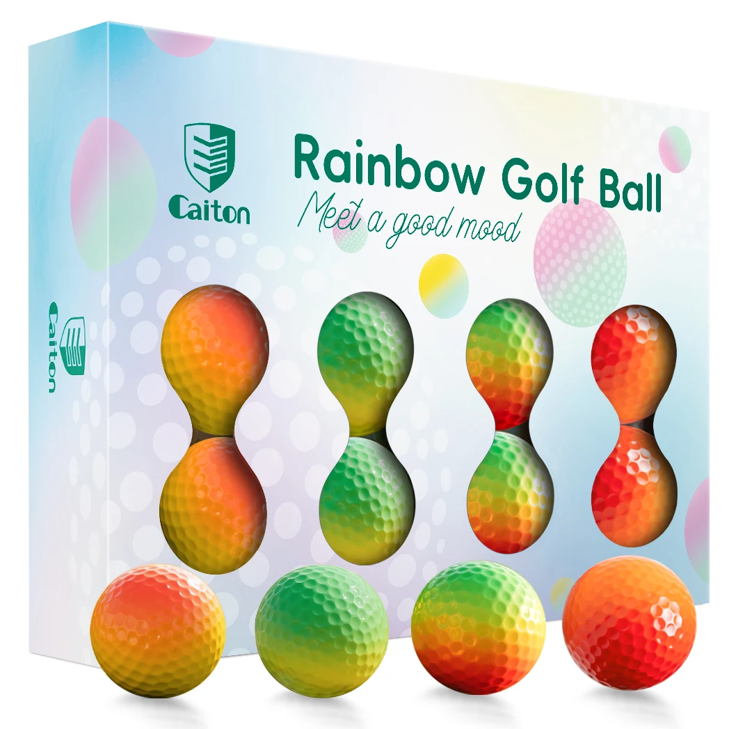 Caiton Pro Golf Balls12/3PCS (Opt) Colored Golf Balls,Soft Golf Balls,2layer Golf Balls-Men's Golf Accessories,Perfect Golf Gift