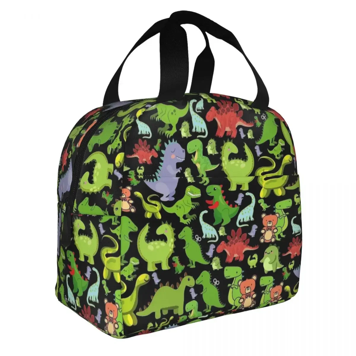 Fantasy Rex Dinosaur Pattern Insulated Lunch Bags High Capacity Lunch Container Cooler Bag Lunch Box Tote Beach Travel Men Women