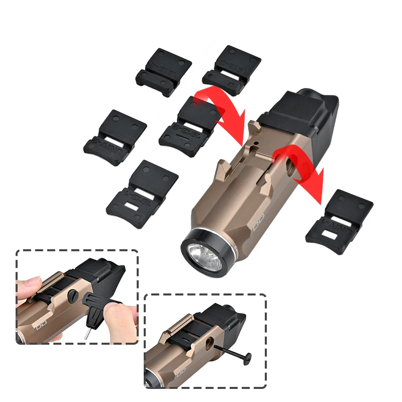 Tactical T RM 2 Rail Mounted Tactical Lighting System Hunting Weapon Airsoft Scout Accessories Scout Rifle Gun Weapon LED Light