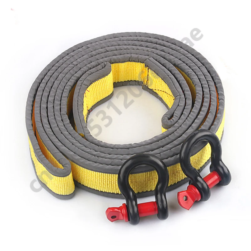 

4 Meters 8 Tons Off-road Vehicle Small Cars Thickened Trailer Ropes Traction And Rescue Ropes Traction And Pulling Rope Tools