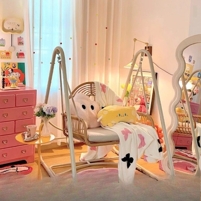 

Indoor swing Balcony rocking chair Living room Internet celebrity bedroom Girl cradle chair Hanging chair