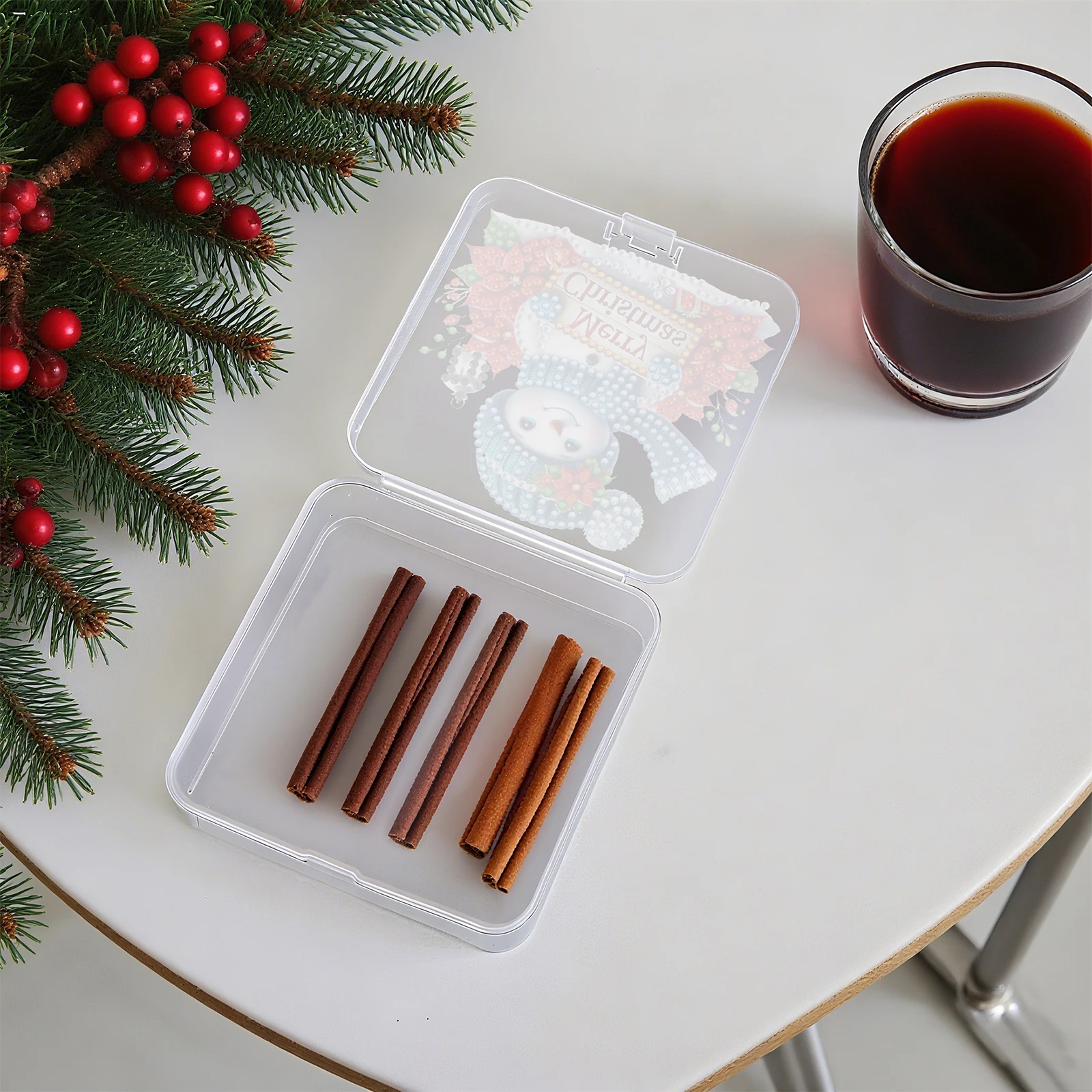 

DIY Diamond Painting Storage Box Clear Organizer Portable Transparent Case for Small Items