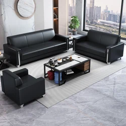 Office sofa business simple modern meeting room sofa office VIP reception with coffee table combination lounge area