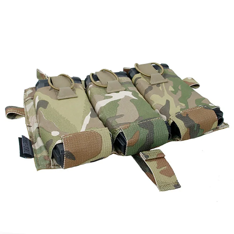 TMC Tactical Molle M4 TRIPLE MAG Pouch MC Triple Magazine Bag for Tactical Vest JPC2.0 AVS SPC Front Panel TMC3465