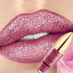 Waterproof Diamond Glitter Lip Gloss 18 Colors Long Lasting Glitter Lipstick Shiny Lip Gloss Shimmer Pearl Lip gloss Lip Makeup