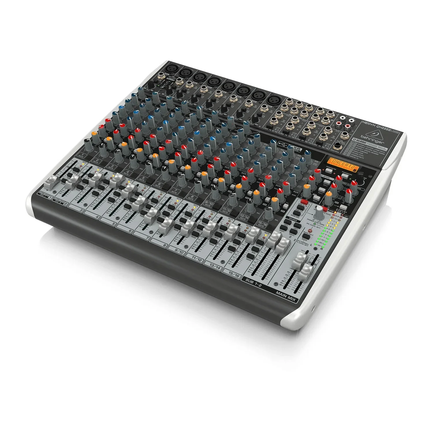 Behringer Xenyx QX2222USB Analog Mixer Pa Sound System Stage 22-Channel Audio Mixer Studio Music Equipment