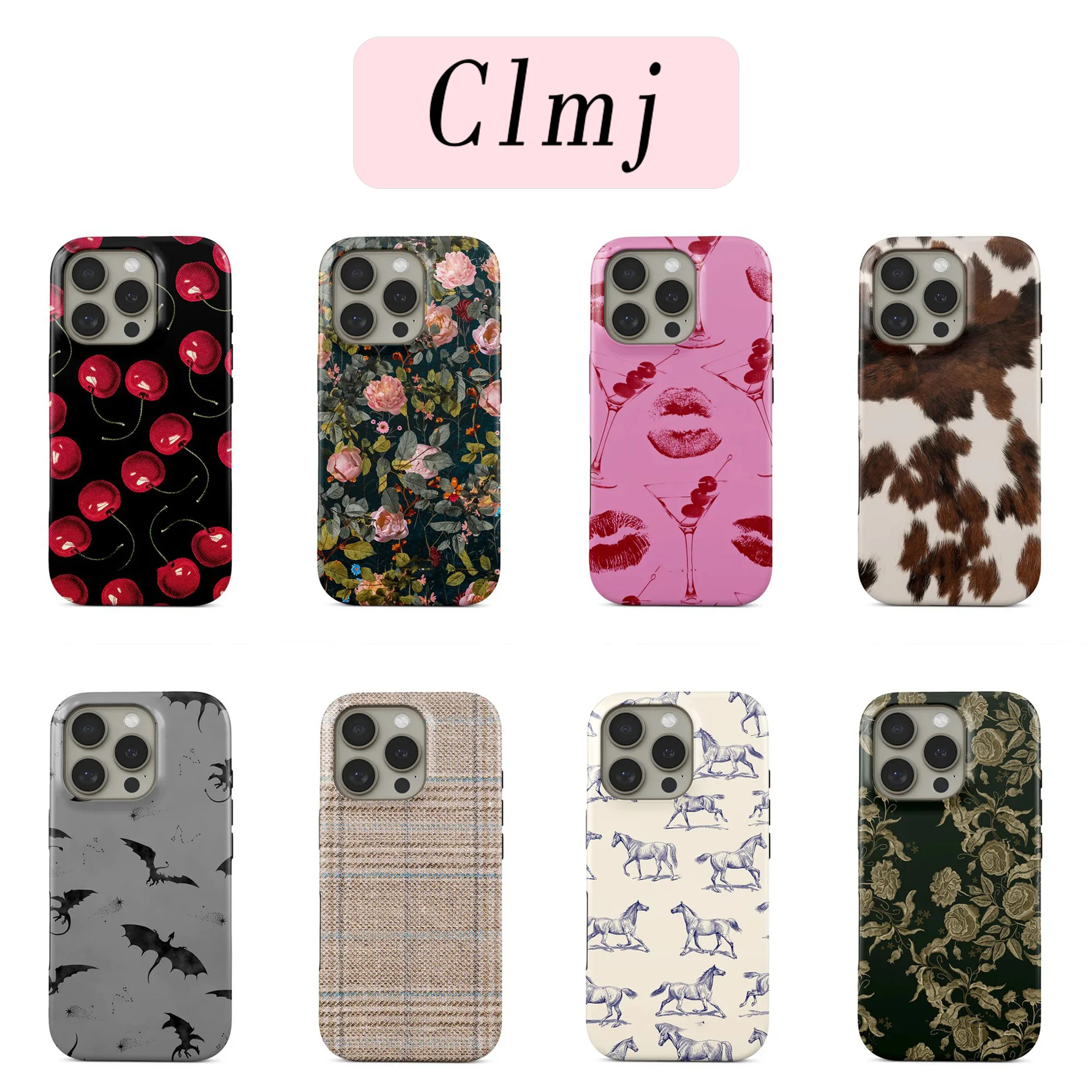 

Luxury clmj swag Celestial Phone Case for iPhone 17 17e 16e 16 15 14 13 12 11 Air Pro Max Plus Double-layer Back Cover