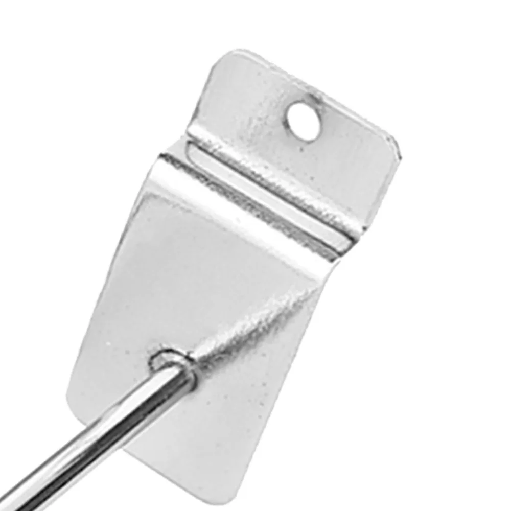 25pcs Durable Heavy Duty Slat Wall Hooks 6 Inches/15 CM Assortment Set Pegboard Hooks Silver Bulk Set Shelf Brackets Home