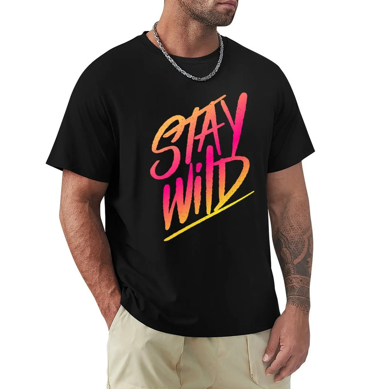 

stay wild T-Shirt Work Wear Breathable Tee