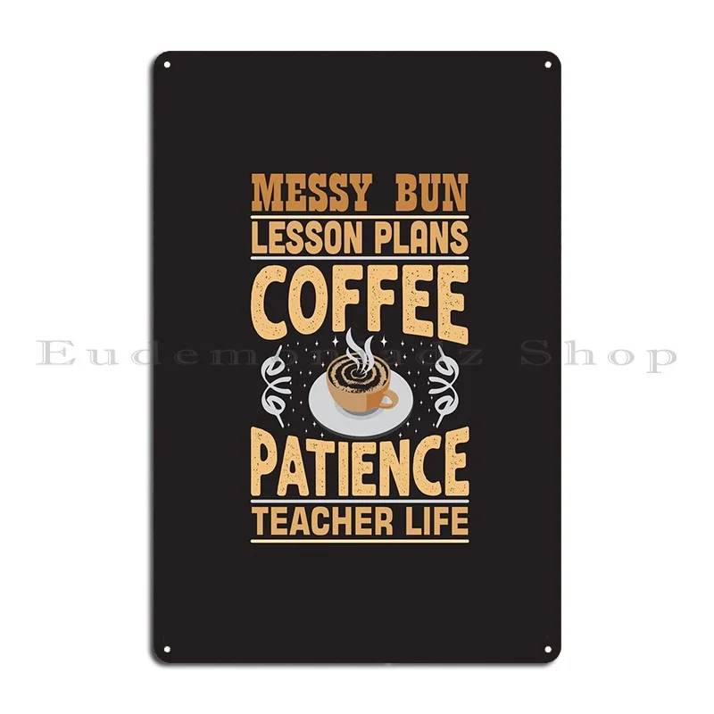 Lesson Coffee Metal Sign Painting Party Cinema Print Club Tin Sign Poster