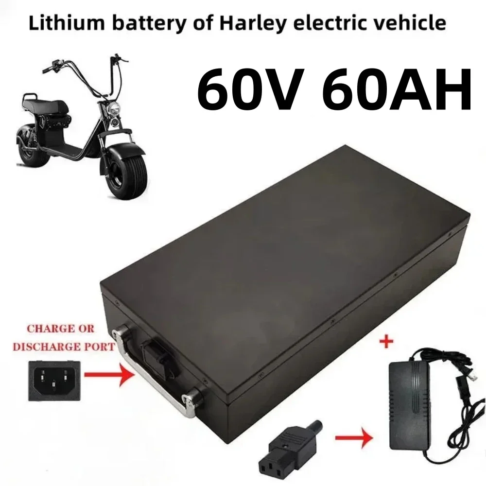 Air transport New Full Capacity Power 18650 Lithium Battery 60V20ah-100ah Lithium Battery Pack Suitable for 250-2000W+ Charger