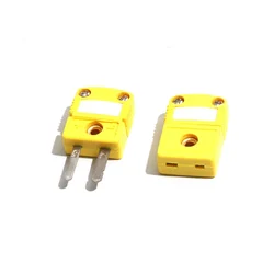 2pcs/pack SMPW-K-M/F Panel Mount Thermocouple Miniature Socket  Sensor Adapter Wire Joint Pin Male Female Sensors