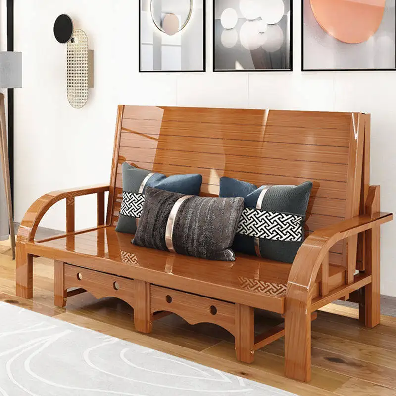

DSA bamboo bed sofa bed simple folding bed dual-purpose single nap home double multi-function office lunch break