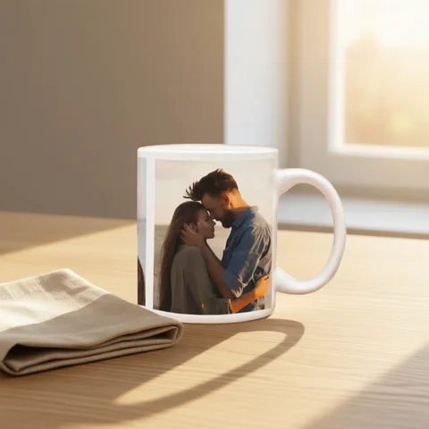 1pc Custom Photo Mug Personalized Coffee Mug with Photo Unique Gift for Anniversary Valentine's Housewarming Mother's Day