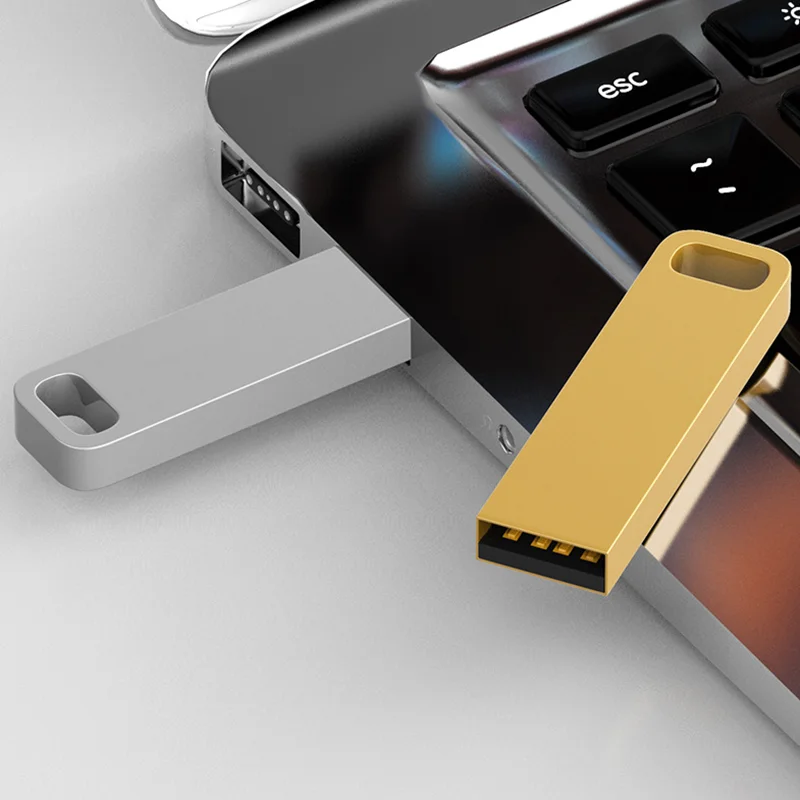 Бесплатная пользовательская лазерная гравировка логотипа цветной металлический прямоугольник USB2.0 флэш-накопитель 4 ГБ 8 ГБ 16 ГБ 32 ГБ 64 ГБ флэш-накопитель