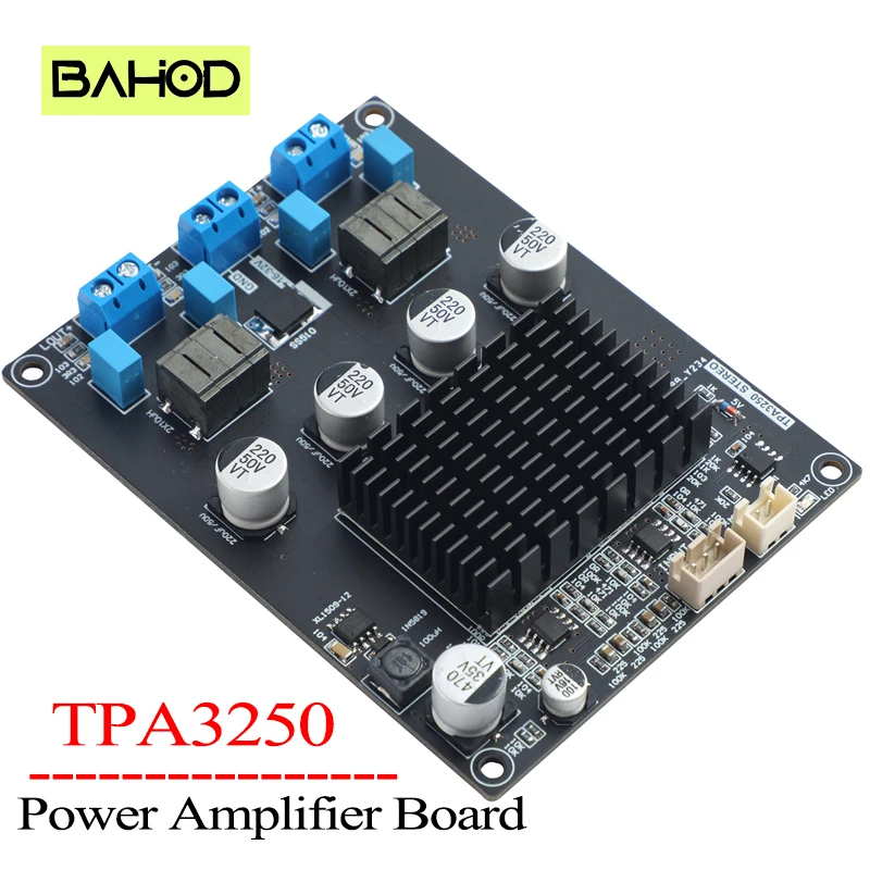 BAHOD TPA3250 Power Amplifier Board Stereo 2.0 Sound Amplificador Class D Audio Amplifiers Speaker Home Theater Amp 130Wx2