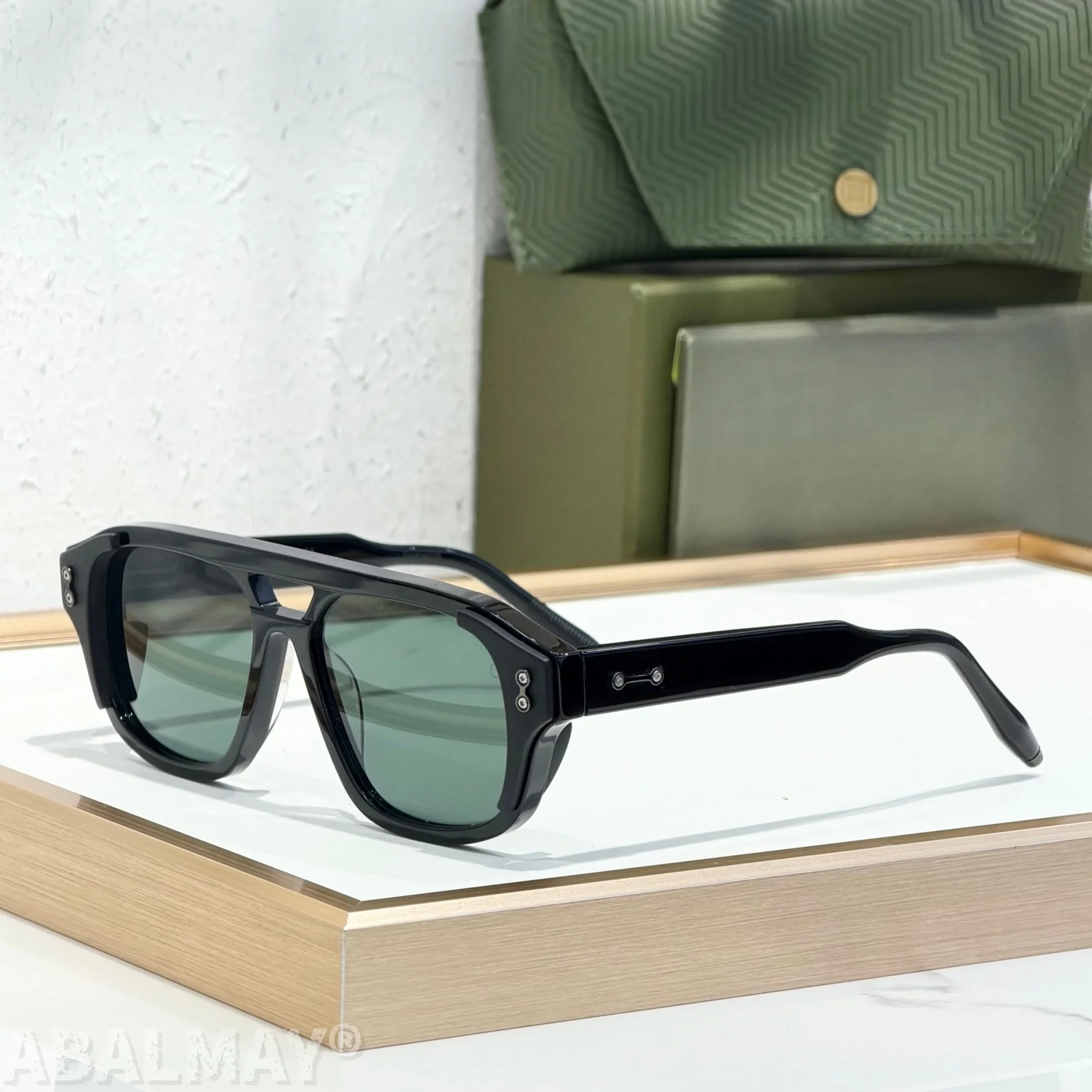 

AKO AKS517 55-18-148 Top Quality Sunglasses for Men and Women Retro Trend Luxury Acetate Titanium Designer Sunglasses Frames