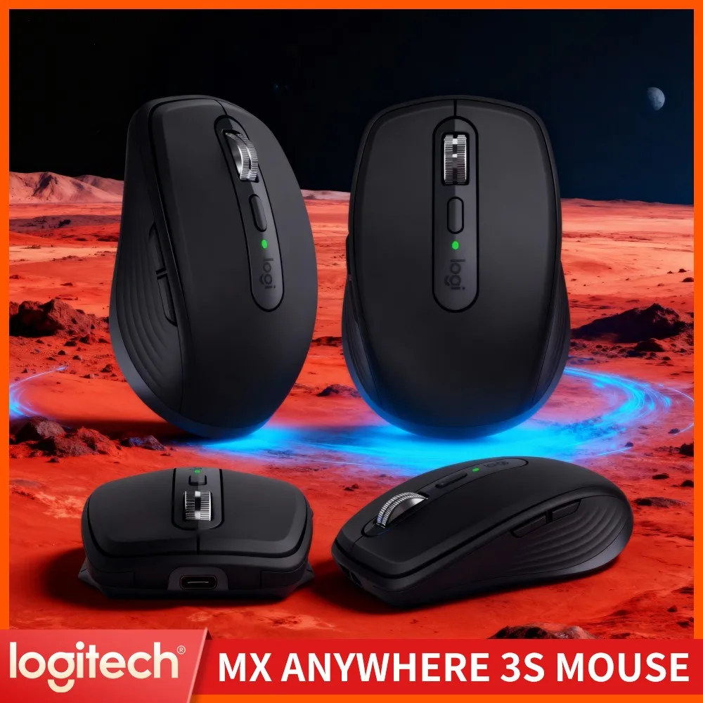 Logitech MX Anywhere 3S Wireless Mouse, Easy-Switch up to 3 Devices, Quiet Operation, Ergonomic