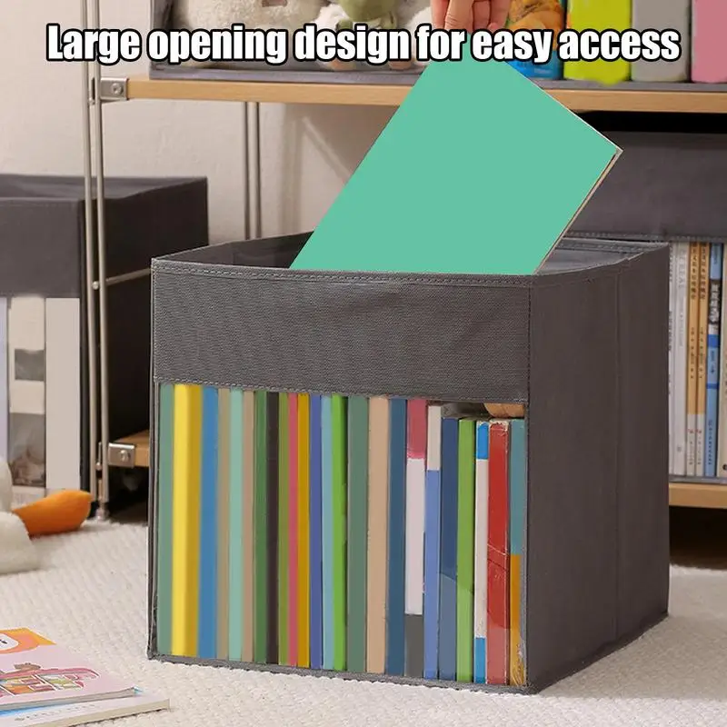 

Cube Storage Organizer Bins Fabric Foldable Bin Space-Saving Box Non-Woven Cube For Pantry KidsRoom Nursery Closet Dorm