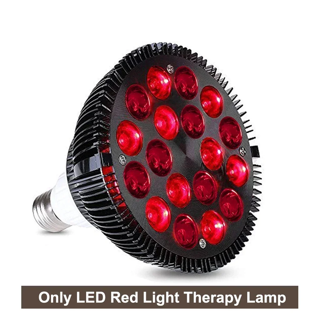 Venda quente 54w lâmpada de terapia par38 preto lâmpada de terapia infravermelha led lâmpada de beleza led terapia spa dispositivo anti envelhecimento alívio da dor