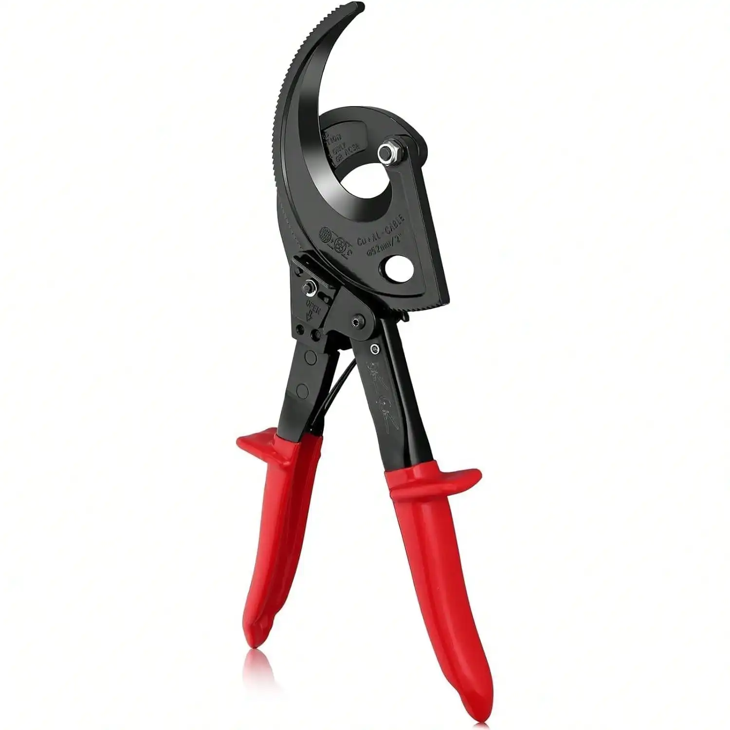 Ratchet Cable Cutter Heavy Duty Ratcheting Wire Cutter For Copper Aluminum Wires And Multi-Strand Stranded Cables Up To 400mm²