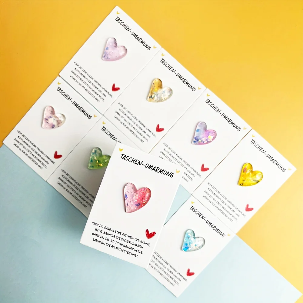 

8/16/24/32/40pcs Pocket Hug Heart Set with Encouragement Card, Sweet Gift for Birthday Christmas Wedding Party Valentine’s