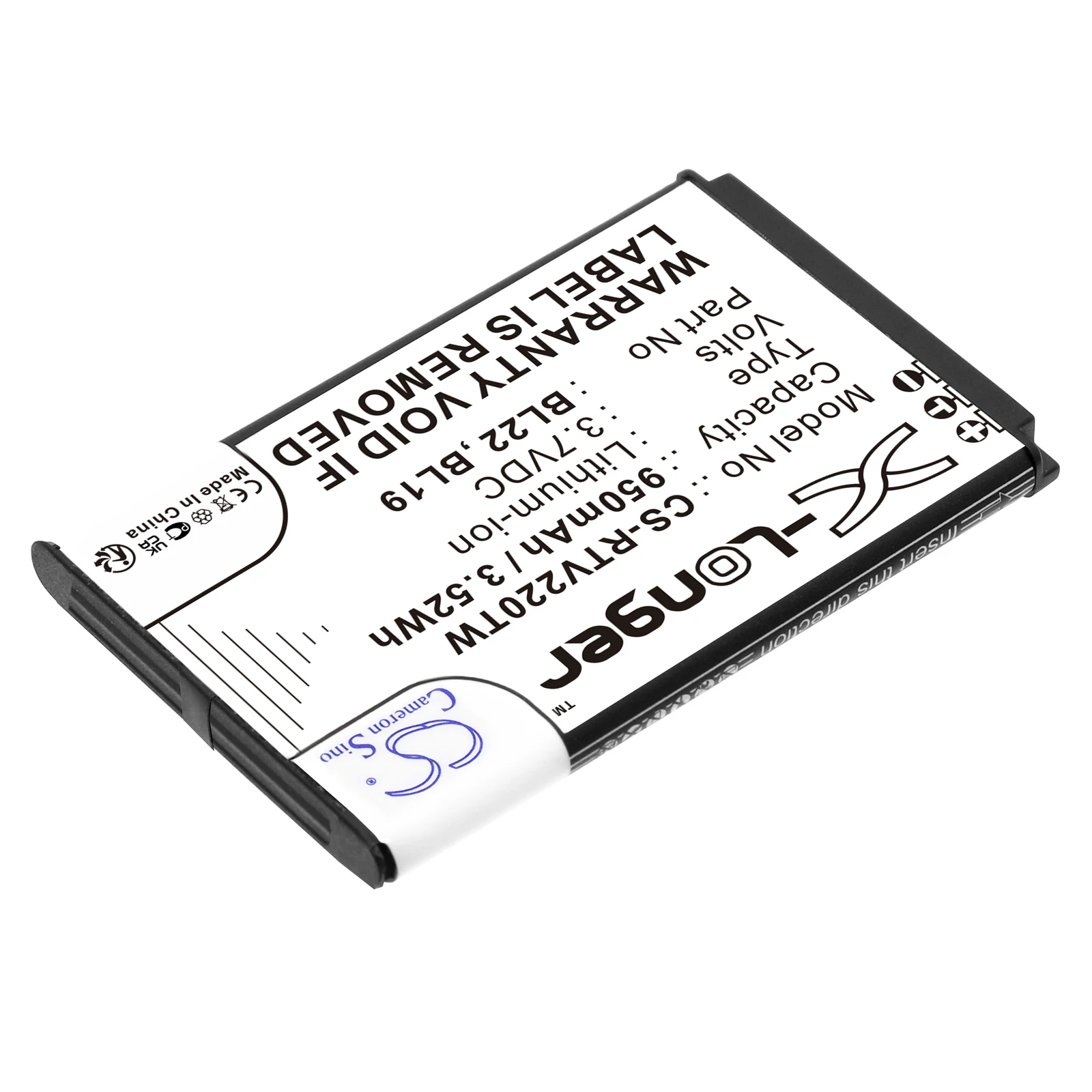 Replacement Battery For Retevis DT22 RT15 RT19 RT22 RT22S RT619  RT622 3.7V  950mAh