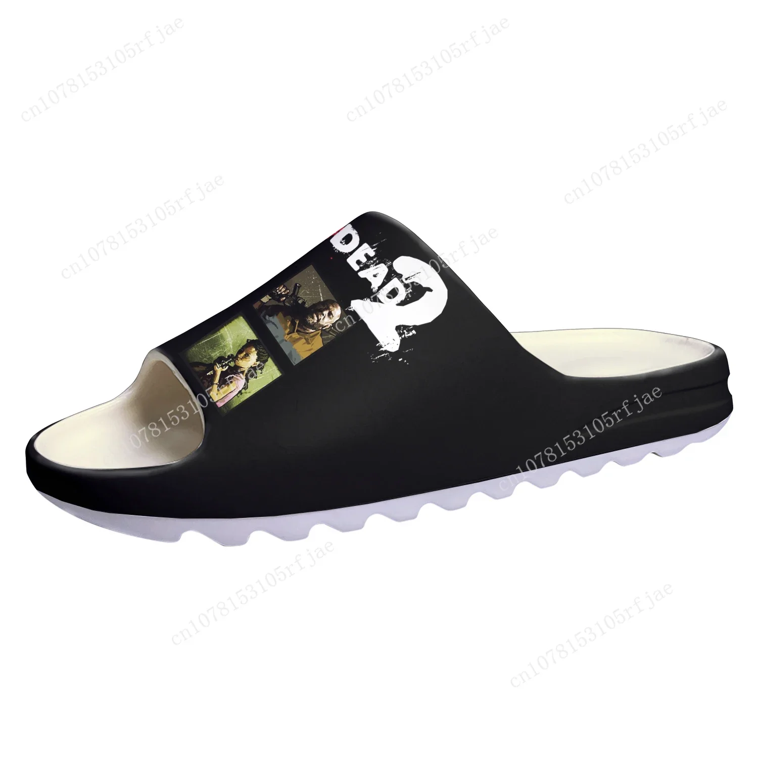 

Left 4 Dead 2 Custom Soft Sole Sllipers Cartoon Game Mens Womens Teenager Fashion Home Clogs Custom Water Shoes on Shit Sandals