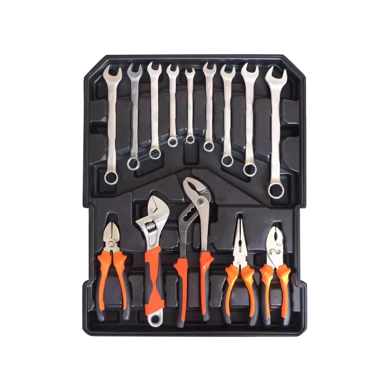 OEM Hand Tool Combination Set Chrome Vanadium Steel Ratchet Wrench Socket Set with Hard Case for Car Repair view 5