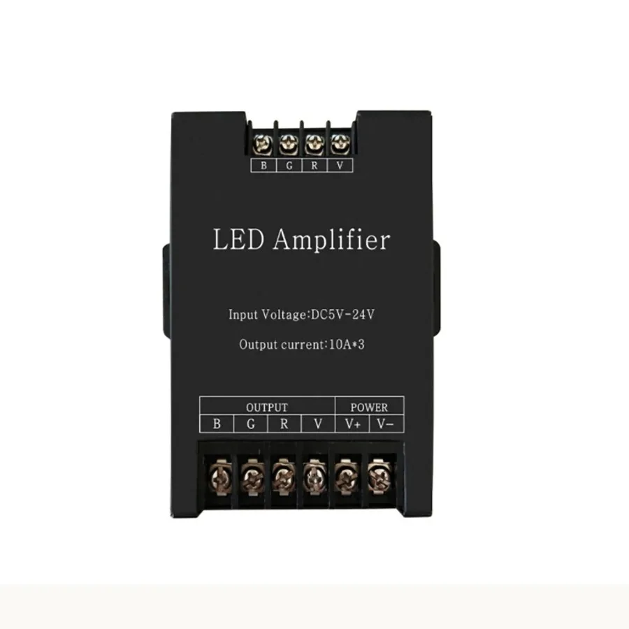 5-24V DC Led Amplifier Controller Signal Repeater Led Strip RGB Controler RGB 30A Input 5V/12V/24V 30A 150W 360W 720W