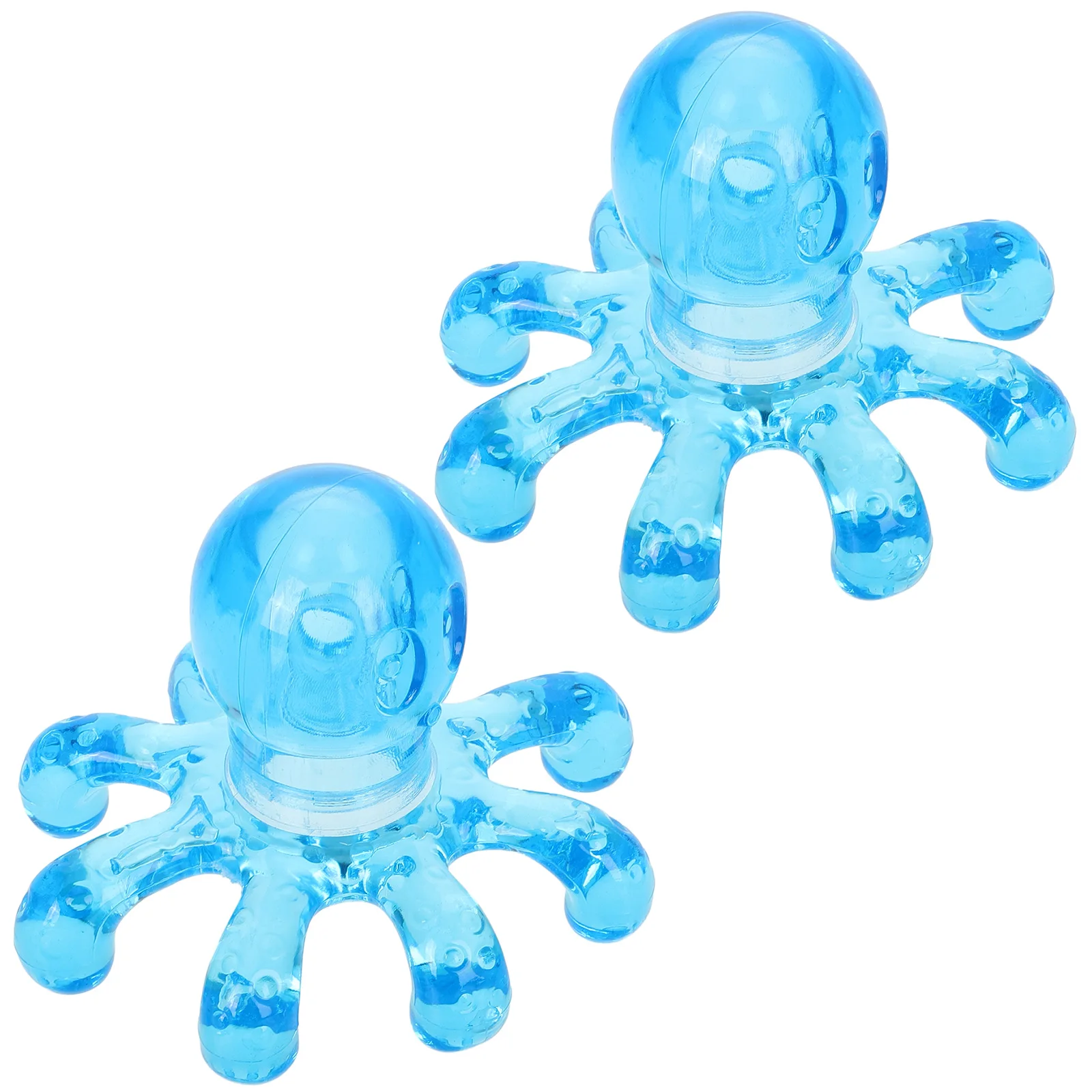 

2 шт. Массажер для головы осьминога, 2 упаковки, синие массажеры для головы для шеи, плеч, спины, ног, ног, портативный ручной терапевтический массаж