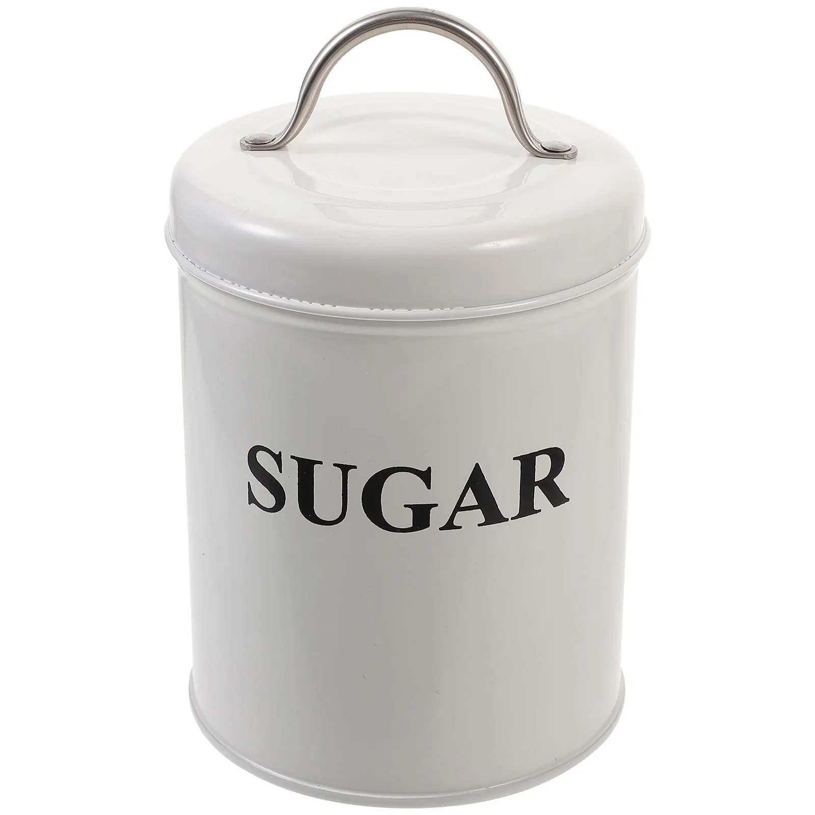 

Iron Craft Storage Canister Vintage Metal Food Jar For Tea Sugar Cereal Coffee Beans Portable Airtight Container
