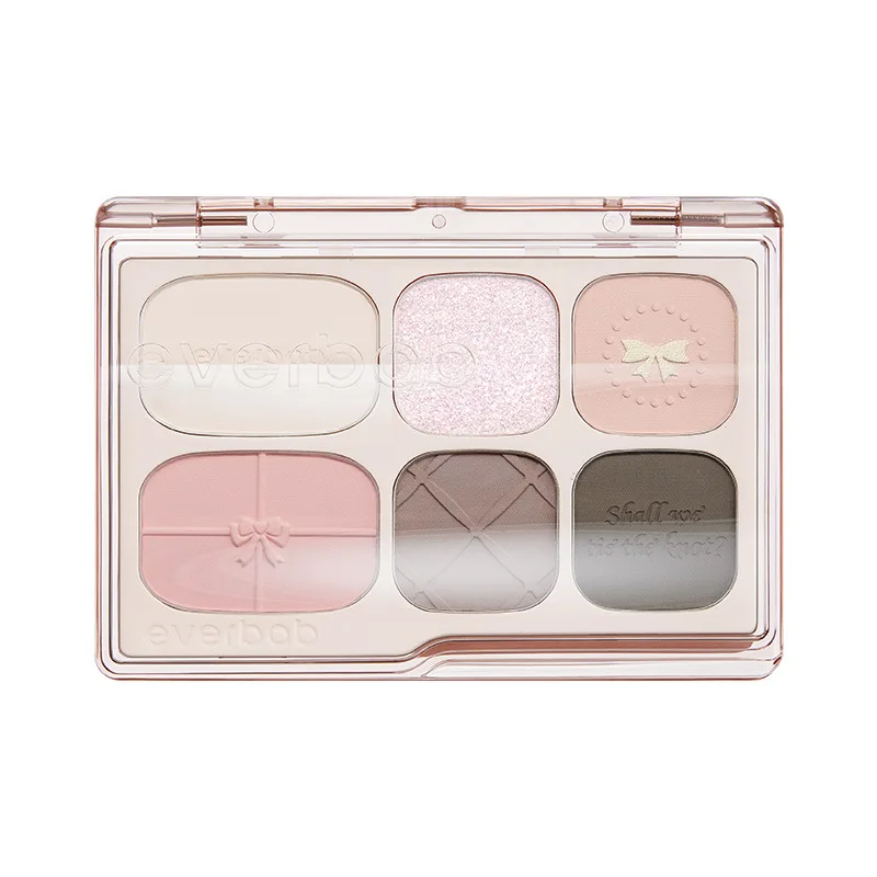 Everbab Bow Series 6 Colors Eyeshadow Palette Eye Makeup