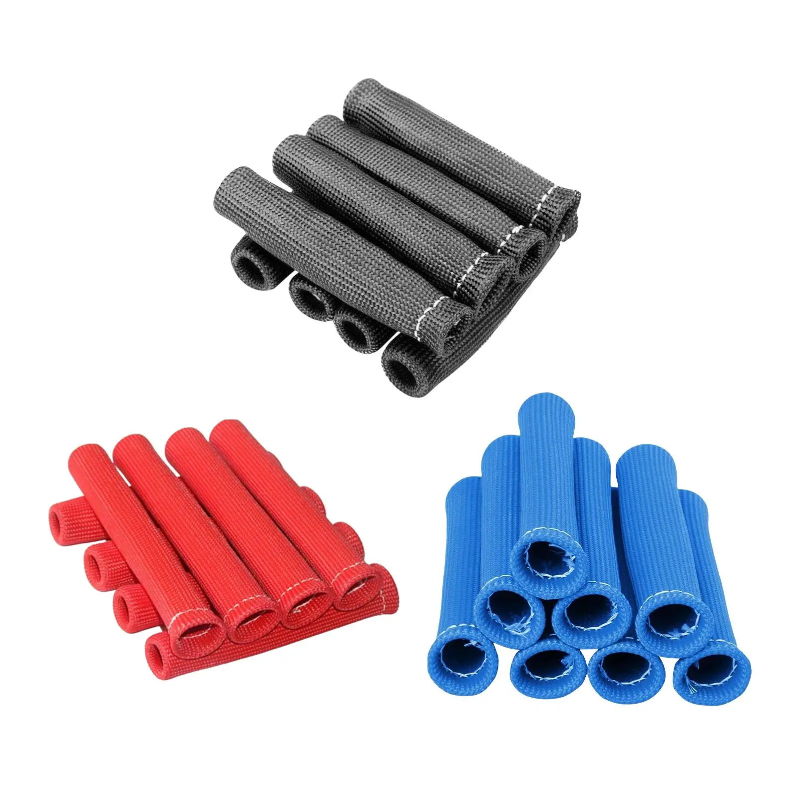 

8Pcs Car Spark Plug Wire Boots Replacement Insulator Sleeve Thermal Protection Spark Plug Heat Cover Durable High Performance