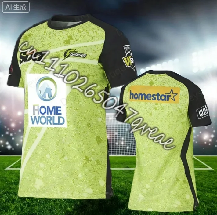 Nueva Camiseta de la BBL Australiana de Verano 2026, Camiseta de los Sydney Thunder, Camiseta de la BBL Indígena, Camiseta de Entrenamiento, Uniforme Infantil para Adultos y Niños
