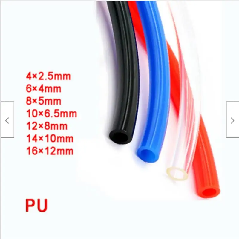 10M Polyurethane ยืดหยุ่นท่อ Pneumatic PU ท่อท่อน้ำท่อแรงดันสูง3มม.4มม.6มม.8Mm 10Mm 12Mm ติดตั้ง