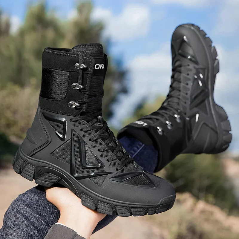 

2026 Autumn Gym Hiking Shoes For Men Big Size Outdoor Shoes Mens Anti Slip Mountain Shoes