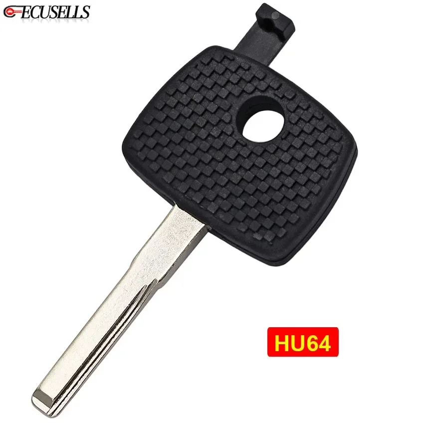 Ecusells Transponder Key Shell Case Car Key Housing Cover with HU64 Uncut Blade  Vito Actros Sprinter V Class